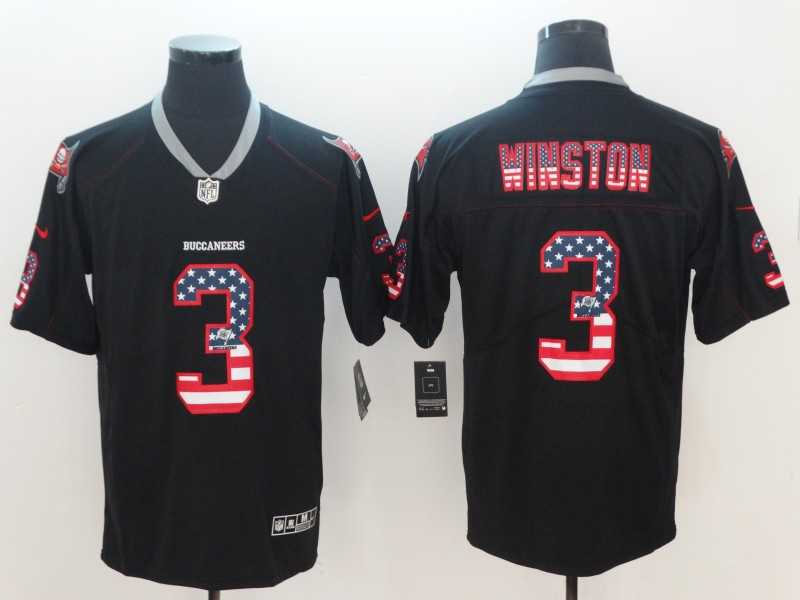 Nike Buccaneers 3 Jameis Winston Black USA Flag Fashion Limited Jersey,We sell and wholesale Nike Buccaneers 3 Jameis Winston Black USA Flag Fashion Limited Jersey on line form chian!